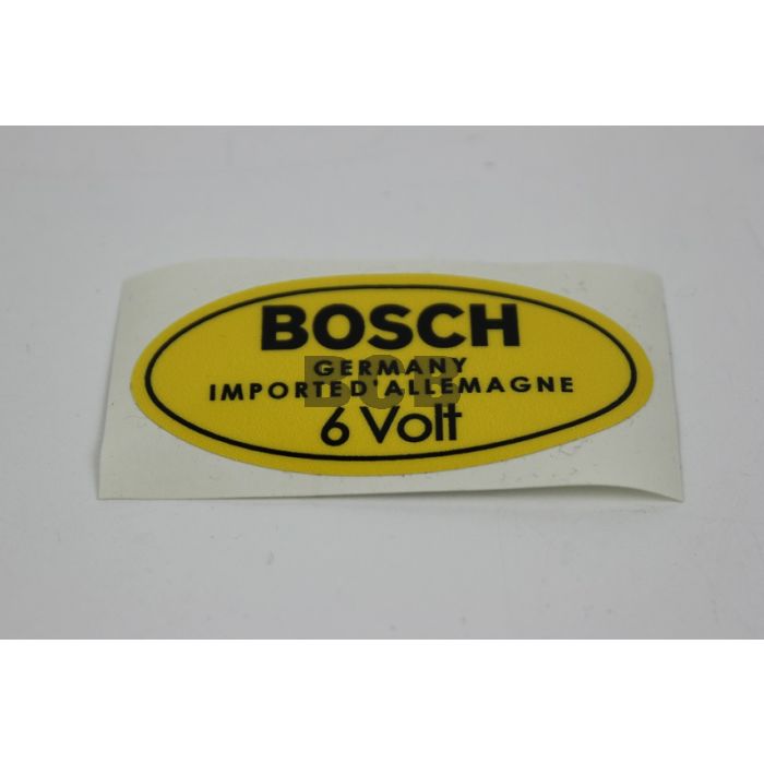 Coil merke/Dekal Bosch B16 - 6 Volt Gult