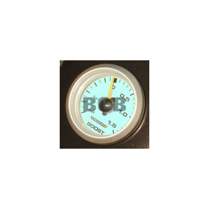 INSTRUMENT 52MM TURBOTRYKKSMÅLER OPP TIL 1,5BAR HVIT SKIVE