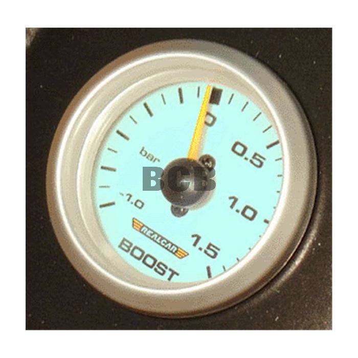 INSTRUMENT 52MM TURBOTRYKKSMÅLER OPP TIL 1,5BAR HVIT SKIVE