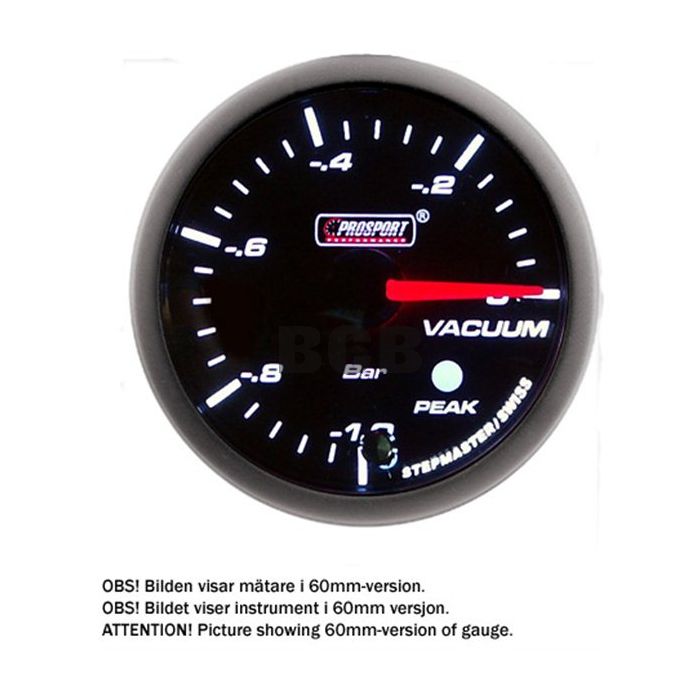 INSTRUMENT PROSPORT-S 52MM VACUM MÅLER MED LYDVARSLING