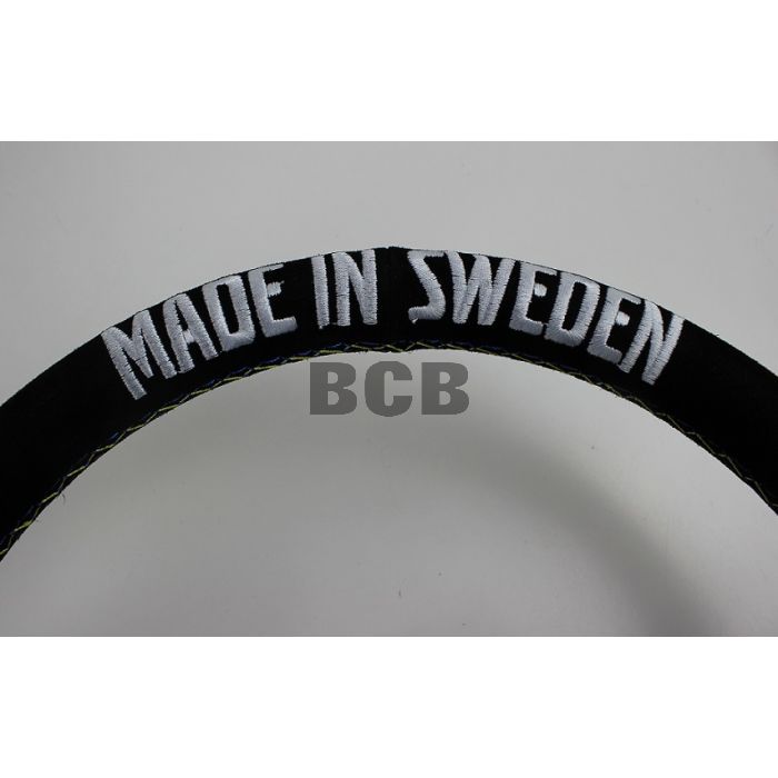 Ratt sort mocca m/ svarte eker tekst:made in sweden 345mm
