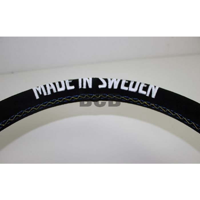 Ratt sort mocca m/ svarte eker tekst:made in sweden 345mm