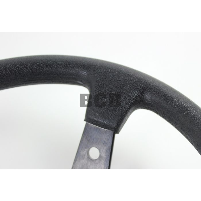 Ratt svart PU m/ svarte eker 345mm / 90 mm dyp
