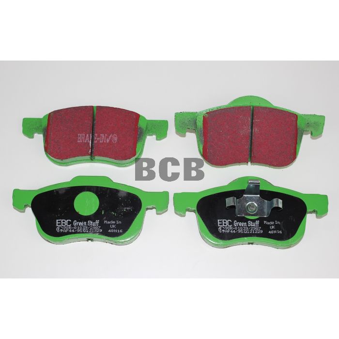 Bremsekloss sats foran Volvo S60, S80, V70, XC70 EBC Greenstuff