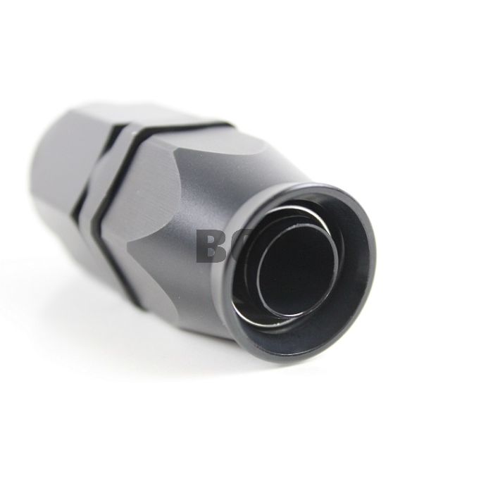 AN10 rett type Svart for PTFE slange