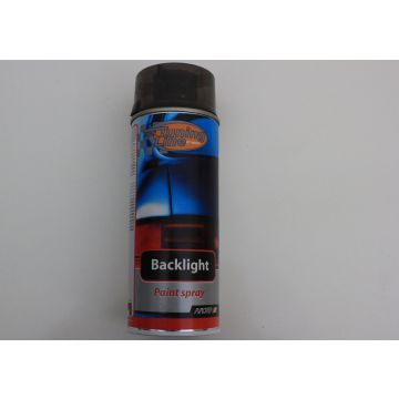 LAKK. SPRAYLAKK SOT FOR EKS. BAKLAMPER. 400ML.