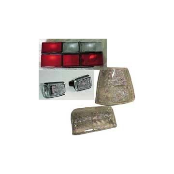 TILBUDSPAKKE 240-(244)83> 6 STK LAMPER/GLASS MED HVIT BLINK