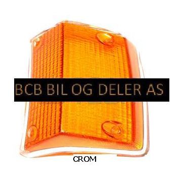 BLINKLAMPEGLASS 140-73/74 1212789 VENSTRE SIDE ORANGE crom