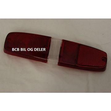 BAKLAMPE GLASS H/S TIL VOLVO 145,245,265 --1980 RØD BLINK