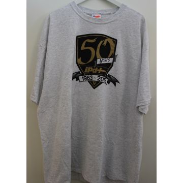T-SKJORTE FRA IPD. LOGO SVART.GULL 50 YEAR RUNNING, GRÅ