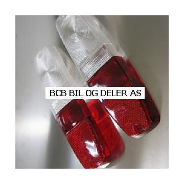 BAKLAMPEGLASS SATS MED HVIT BLINK VOLVO 145-245 >>1980