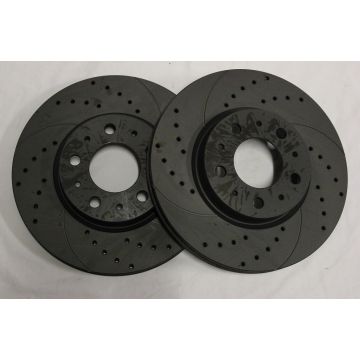 BREMSESKIVE SLISSA/HULL Graphite 850-S/C/V70 94-00 Par-foran