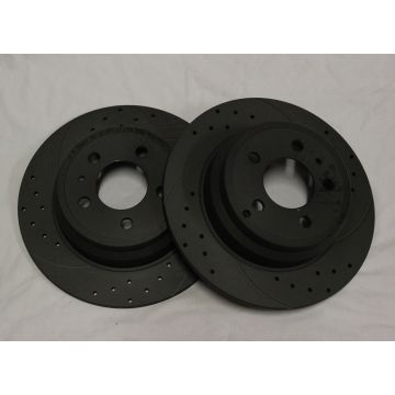 BREMSESKIVE SLISSA/HULL Graphite BAK 850-V/S70  5BOLT