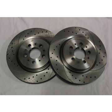 BREMSESKIVE BAK SLISSA/BORRET TIL VOLVO S60R,V70R SE INFO