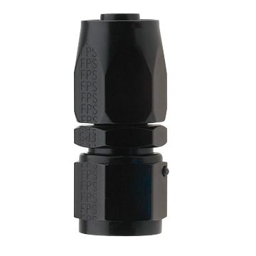 AN6 STRAIGHT PRO-FLOW HOSE END BLACK