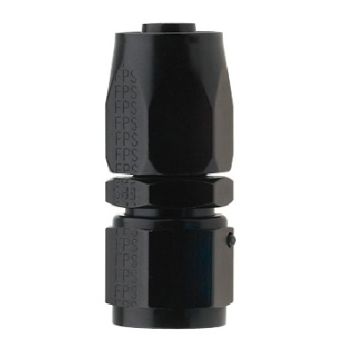 AN8 STRAIGHT PRO-FLOW HOSE END BLACK