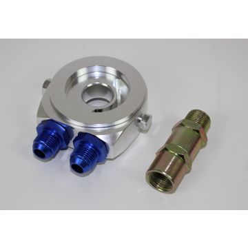 OLJE ADAPTER PLATE AN8 MED NIPPLER 2X INNGANG FOR GIVER 1/8.