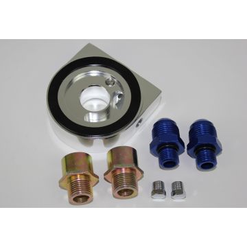 OLJE ADAPTER PLATE AN10 MED NIPPLER 2X INNGANG FOR GIVER 1/8
