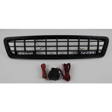 GRILL S40/V40 1996-2003 XC LOOK I SORT MED LED LYS