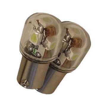 LYSPÆRE DIODE/LED(5STK) BA9S HVIT enkel  pris par