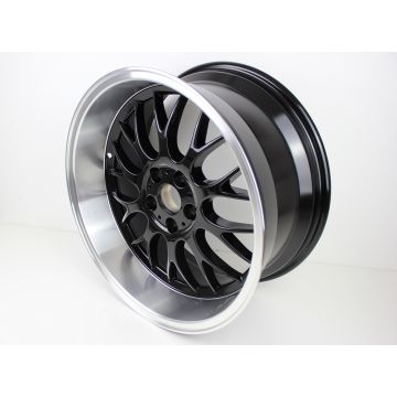 FELG  DTM LOOK 8,5"X18  5x108 ET6 Sort Polish pris stk.