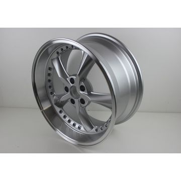 Felg ny type i sølv/polert ET16 5x108 8,5"x18"