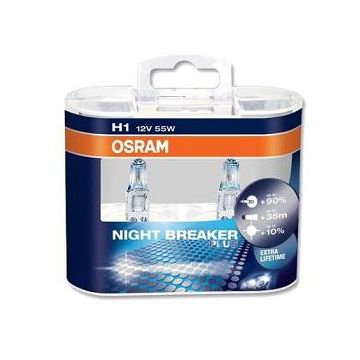 LYSPÆRE H1 NIGHT BREAKER 90% STERKERE LYS