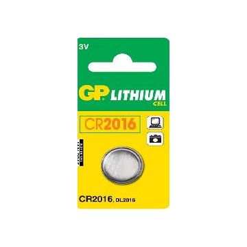 BATTERI CR2016 LITHIUM CELL STR Ø20X1,6 MM 3VOLT