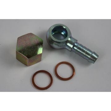 Nippel med banjo til "044" pumper ++ M12x1,5 mm gjenger