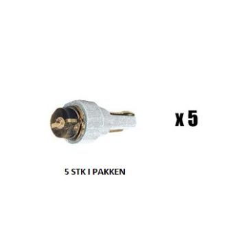 LYSPÆRE DIODE/LED T3 ENKEL HVIT  5 I PAKKEN