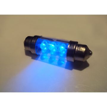 LYSPÆRER X-D LIGHT DOMELIGHT 38MM 6-LED BLUE - PAIR