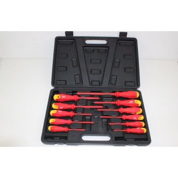 Skrutrekkersett for elektrikere (isolerte) 11stk i kasse