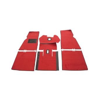 Mattesats hele gulvet PV 544 Rød tekstil